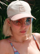 Fendi Hat Visor Natural/Pink Original Usado