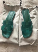 Sandália Hermès Oran Lizard Original Sem Uso
