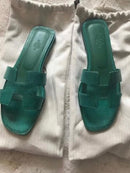 Sandália Hermès Oran Lizard Original Sem Uso